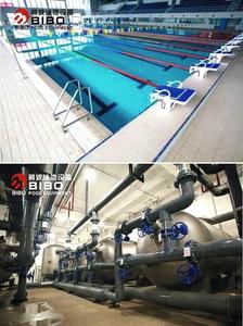 焦作市太极体育中心游泳馆内景_游泳池水处理设备