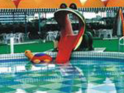 青蛙滑道_水上乐园